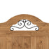 Corona Scroll 4FT6 Bed High Foot End - Distressed Waxed Pine